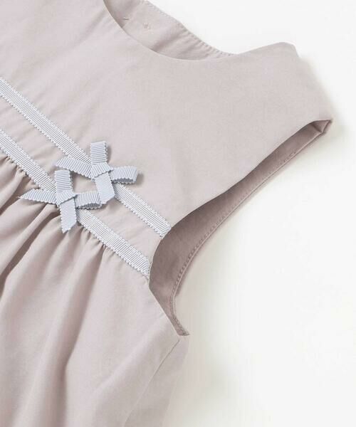 Tartine et Chocolat / タルティーヌ エ ショコラ セットアップ | 配色リボンテープべビースーツ（70〜90cm） | 詳細6