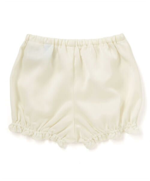 Tartine et Chocolat / タルティーヌ エ ショコラ ベビー・キッズウエア | 【日本製】シルデューサテン×オーガンジーパールベルトブルマ付きドレスベビー(70〜90cm) | 詳細3