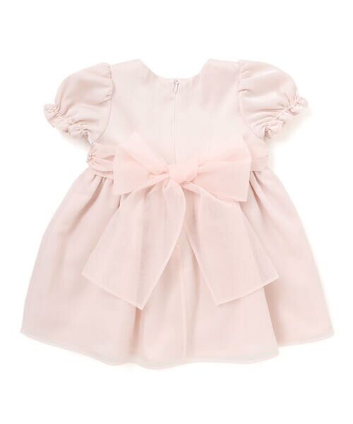 Tartine et Chocolat / タルティーヌ エ ショコラ ベビー・キッズウエア | 【日本製】シルデューサテン×オーガンジーパールベルトブルマ付きドレスベビー(70〜90cm) | 詳細7