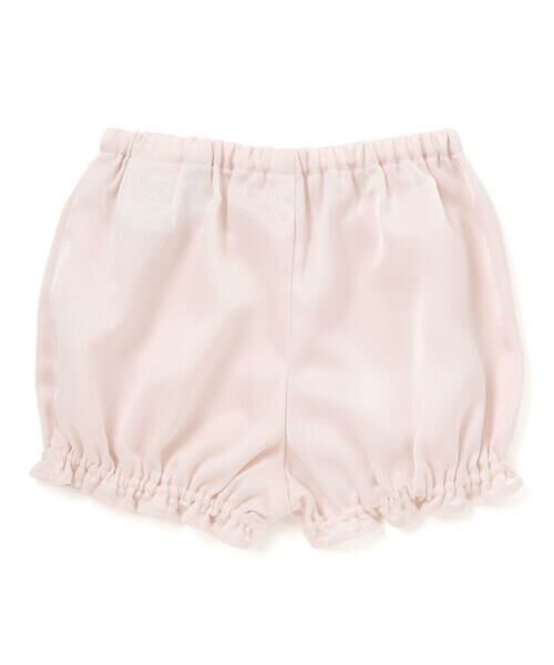 Tartine et Chocolat / タルティーヌ エ ショコラ ベビー・キッズウエア | 【日本製】シルデューサテン×オーガンジーパールベルトブルマ付きドレスベビー(70〜90cm) | 詳細8