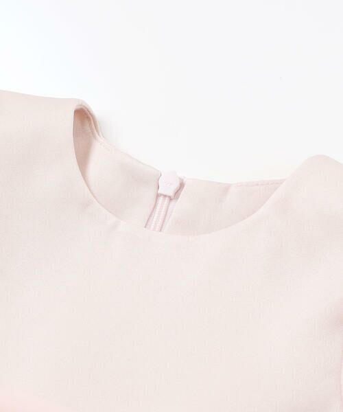 Tartine et Chocolat / タルティーヌ エ ショコラ ベビー・キッズウエア | 【日本製】シルデューサテン×オーガンジーパールベルトブルマ付きドレスベビー(70〜90cm) | 詳細9