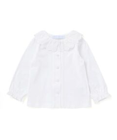 Tartine et Chocolat / タルティーヌ エ ショコラ その他トップス | スカラップ襟レースブラウスベビー（70〜90cm）