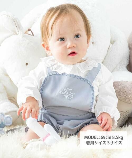 Tartine et Chocolat / タルティーヌ エ ショコラ その他トップス | スカラップ襟レースブラウスベビー（70〜90cm） | 詳細1