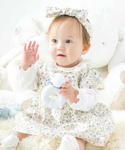 Tartine et Chocolat / タルティーヌ エ ショコラ その他雑貨 | 【お揃い】すみれ花プリントヘアバンドベビー | 詳細1