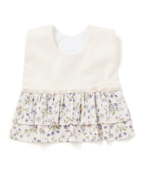 Tartine et Chocolat / タルティーヌ エ ショコラ その他雑貨 | 【お揃い】すみれ花プリントフリルスタイベビー | 詳細2