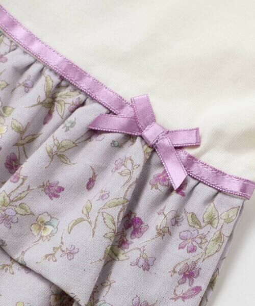 Tartine et Chocolat / タルティーヌ エ ショコラ その他雑貨 | 【お揃い】すみれ花プリントフリルスタイベビー | 詳細7