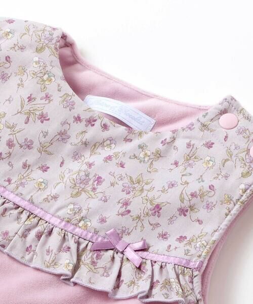 Tartine et Chocolat / タルティーヌ エ ショコラ その他雑貨 | 【お揃い】すみれ花フリーススリーパーベビー(50-90cm) | 詳細4