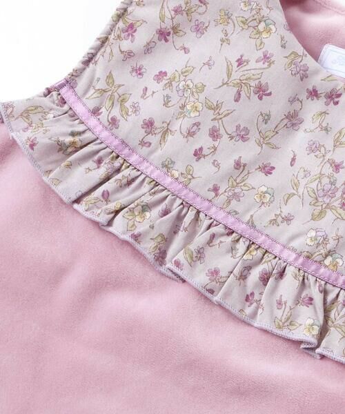 Tartine et Chocolat / タルティーヌ エ ショコラ その他雑貨 | 【お揃い】すみれ花フリーススリーパーベビー(50-90cm) | 詳細7