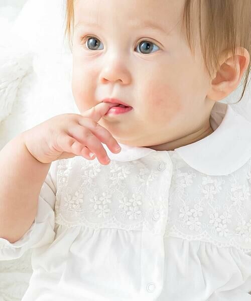 Tartine et Chocolat / タルティーヌ エ ショコラ ロンパース | 【日本製】襟付きレースカバーオールベビー（70〜80cm） | 詳細2