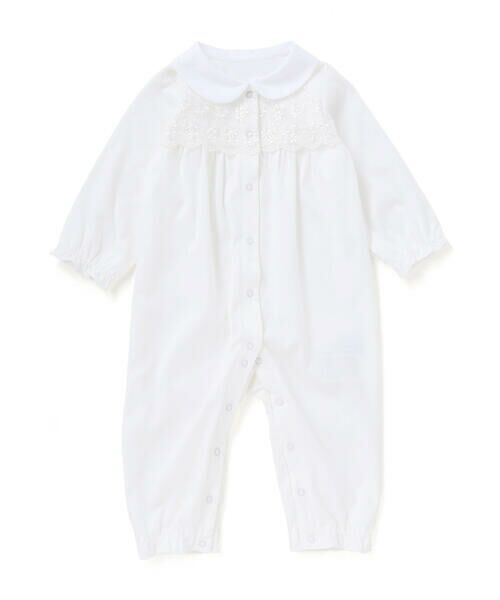 Tartine et Chocolat / タルティーヌ エ ショコラ ロンパース | 【日本製】襟付きレースカバーオールベビー（70〜80cm） | 詳細3