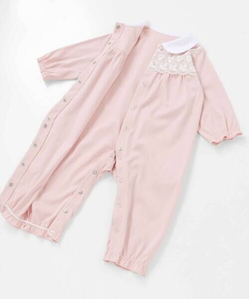 Tartine et Chocolat / タルティーヌ エ ショコラ ロンパース | 【日本製】襟付きレースカバーオールベビー（70〜80cm） | 詳細11