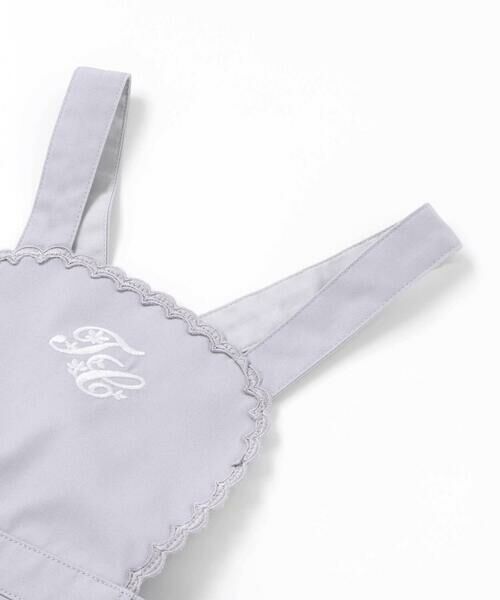 Tartine et Chocolat / タルティーヌ エ ショコラ その他雑貨 | ロゴ刺しゅうレースサロペットベビー(80-90cm) | 詳細4