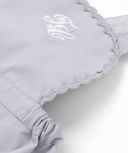 Tartine et Chocolat / タルティーヌ エ ショコラ その他雑貨 | ロゴ刺しゅうレースサロペットベビー(80-90cm) | 詳細6