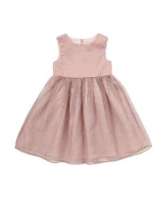 Tartine et Chocolat / タルティーヌ エ ショコラ ドレス | 【日本製】サテン×マットオーガンジードットドレス(100〜140cm)