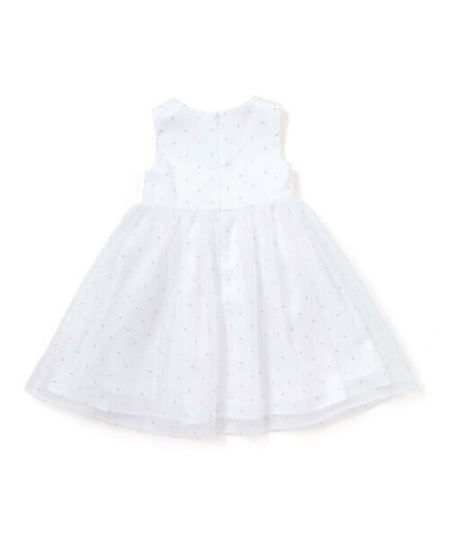 Tartine et Chocolat / タルティーヌ エ ショコラ ドレス | 【日本製】サテン×マットオーガンジードットドレス(100〜140cm) | 詳細5