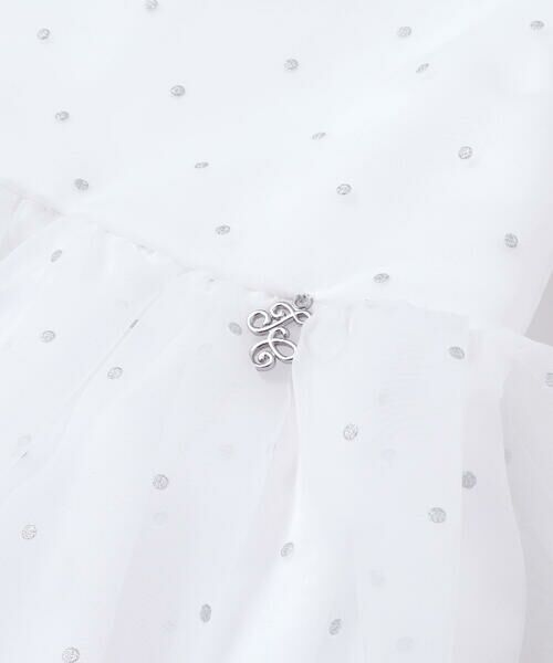 Tartine et Chocolat / タルティーヌ エ ショコラ ドレス | 【日本製】サテン×マットオーガンジードットドレス(100〜140cm) | 詳細6