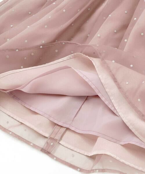 Tartine et Chocolat / タルティーヌ エ ショコラ ドレス | 【日本製】サテン×マットオーガンジードットドレス(100〜140cm) | 詳細12