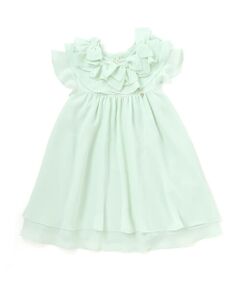 Tartine et Chocolat / タルティーヌ エ ショコラ ドレス | 梨地リボン付け襟2WAYドレス(90〜130cm)