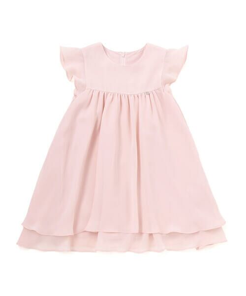 Tartine et Chocolat / タルティーヌ エ ショコラ ドレス | 梨地リボン付け襟2WAYドレス(90〜130cm) | 詳細6