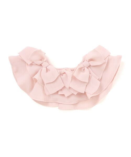 Tartine et Chocolat / タルティーヌ エ ショコラ ドレス | 梨地リボン付け襟2WAYドレス(90〜130cm) | 詳細8