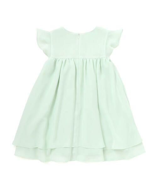 Tartine et Chocolat / タルティーヌ エ ショコラ ドレス | 梨地リボン付け襟2WAYドレス(90〜130cm) | 詳細10