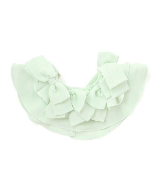 Tartine et Chocolat / タルティーヌ エ ショコラ ドレス | 梨地リボン付け襟2WAYドレス(90〜130cm) | 詳細11