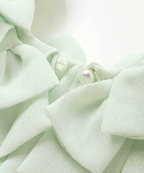 Tartine et Chocolat / タルティーヌ エ ショコラ ドレス | 梨地リボン付け襟2WAYドレス(90〜130cm) | 詳細14
