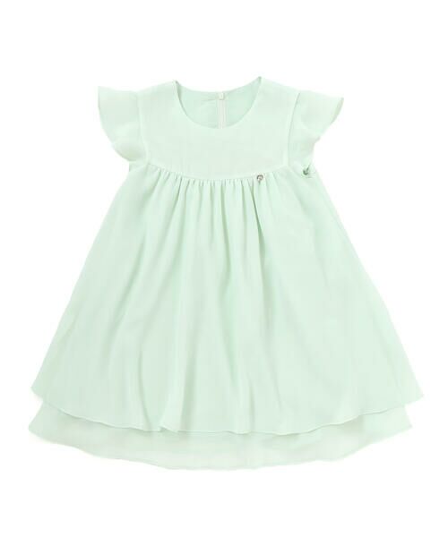 Tartine et Chocolat / タルティーヌ エ ショコラ ドレス | 梨地リボン付け襟2WAYドレス(90〜130cm) | 詳細9