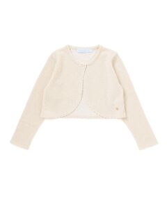 Tartine et Chocolat / タルティーヌ エ ショコラ カーディガン・ボレロ | 【日本製】ラメパールボタンカーディガン(90〜140cm)