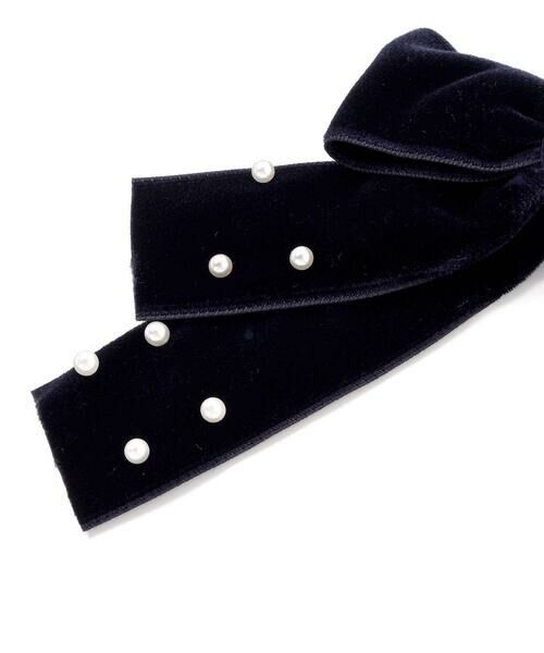 Tartine et Chocolat / タルティーヌ エ ショコラ カチューシャ・カチューム・その他 | ベロアパール付きリボンクリップ | 詳細5