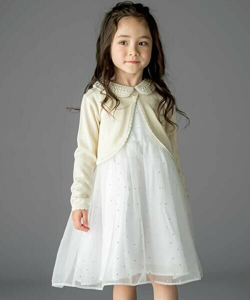 Tartine et Chocolat / タルティーヌ エ ショコラ マフラー・ショール・スヌード・ストール | パールモチーフつけ襟 | 詳細1