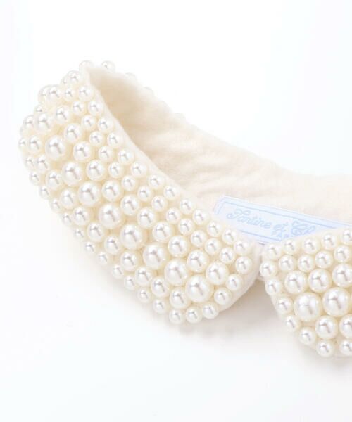 Tartine et Chocolat / タルティーヌ エ ショコラ マフラー・ショール・スヌード・ストール | パールモチーフつけ襟 | 詳細4