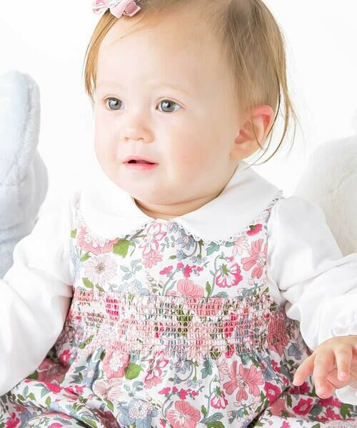 Tartine et Chocolat / タルティーヌ エ ショコラ ベビー・キッズウエア | 【日本製】【お揃い】リバティビエラ(DaisyMorisia)ブルマ付きワンピースベビー(70〜90cm) | 詳細2