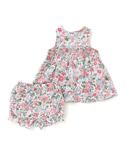 Tartine et Chocolat / タルティーヌ エ ショコラ ベビー・キッズウエア | 【日本製】【お揃い】リバティビエラ(DaisyMorisia)ブルマ付きワンピースベビー(70〜90cm) | 詳細3