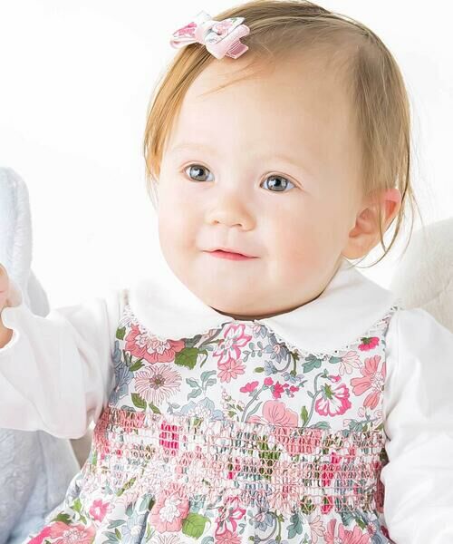 Tartine et Chocolat / タルティーヌ エ ショコラ ベビー・キッズウエア | 【お揃い】バイオシルスムース襟レースリボンブラウスベビー(70〜90cm) | 詳細2