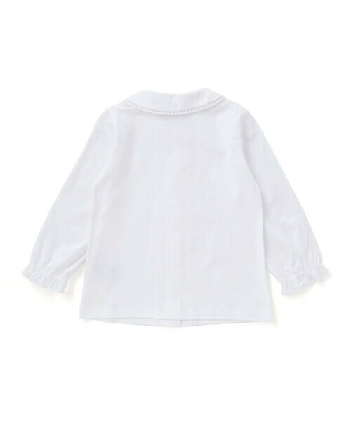 Tartine et Chocolat / タルティーヌ エ ショコラ ベビー・キッズウエア | 【お揃い】バイオシルスムース襟レースリボンブラウスベビー(70〜90cm) | 詳細3