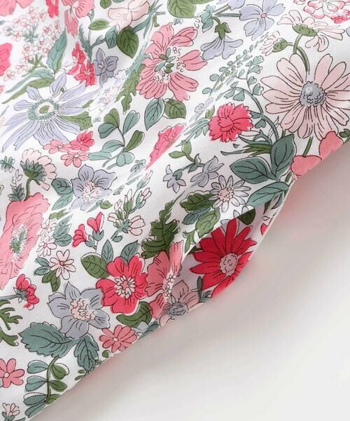 Tartine et Chocolat / タルティーヌ エ ショコラ ミニ丈・ひざ丈ワンピース | 【日本製】【お揃い】リバティビエラ(DaisyMorisia)半袖切り替えワンピース(100〜140cm) | 詳細5