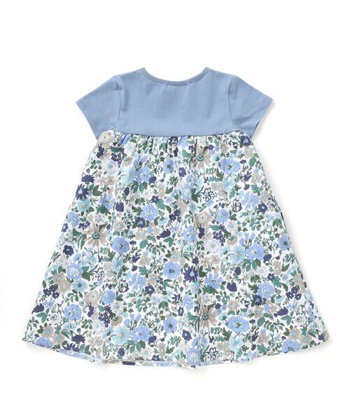 Tartine et Chocolat / タルティーヌ エ ショコラ ミニ丈・ひざ丈ワンピース | 【日本製】【お揃い】リバティビエラ(DaisyMorisia)半袖切り替えワンピース(100〜140cm) | 詳細16