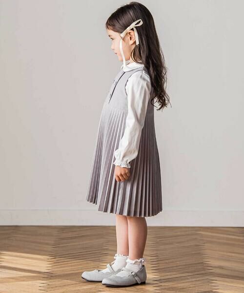 Tartine et Chocolat / タルティーヌ エ ショコラ ドレス | アコーディオンプリーツジャンパースカート(90〜140cm) | 詳細8