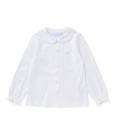 Tartine et Chocolat / タルティーヌ エ ショコラ シャツ・ブラウス | 【お揃い】バイオシルスムース襟レースリボンブラウス(100〜140cm)