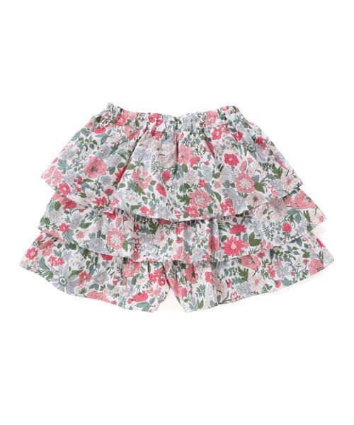 Tartine et Chocolat / タルティーヌ エ ショコラ その他パンツ | 【日本製】【お揃い】リバティビエラ(DaisyMorisia)フリルキュロットパンツ(90〜140cm) | 詳細7