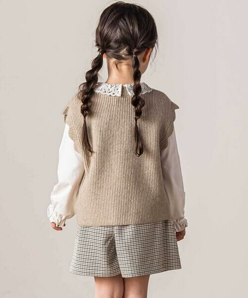 Tartine et Chocolat / タルティーヌ エ ショコラ その他パンツ | 千鳥チェック柄ラップ風スカパン(100〜140cm) | 詳細5