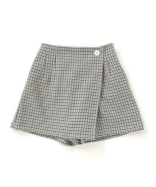 Tartine et Chocolat / タルティーヌ エ ショコラ その他パンツ | 千鳥チェック柄ラップ風スカパン(100〜140cm) | 詳細8