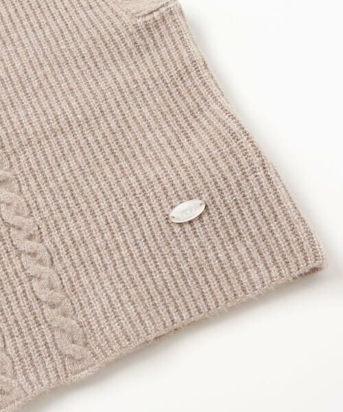 Tartine et Chocolat / タルティーヌ エ ショコラ ベスト | スカラップ畦編みニットベスト(100〜140cm) | 詳細13