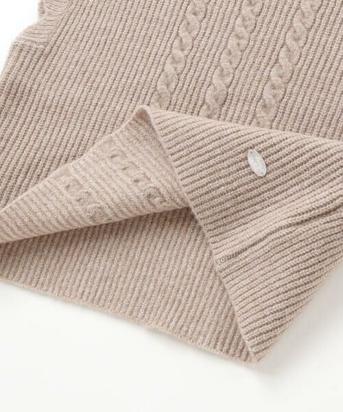 Tartine et Chocolat / タルティーヌ エ ショコラ ベスト | スカラップ畦編みニットベスト(100〜140cm) | 詳細14