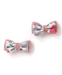 Tartine et Chocolat / タルティーヌ エ ショコラ カチューシャ・カチューム・その他 | 【日本製】【お揃い】リバティビエラ(DaisyMorisia)ヘアクリップ２点セット