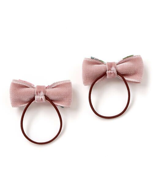 Tartine et Chocolat / タルティーヌ エ ショコラ ヘアゴム・シュシュ | 【日本製】【お揃い】リバティビエラ(DaisyMorisia)ヘアゴム２点セット | 詳細1