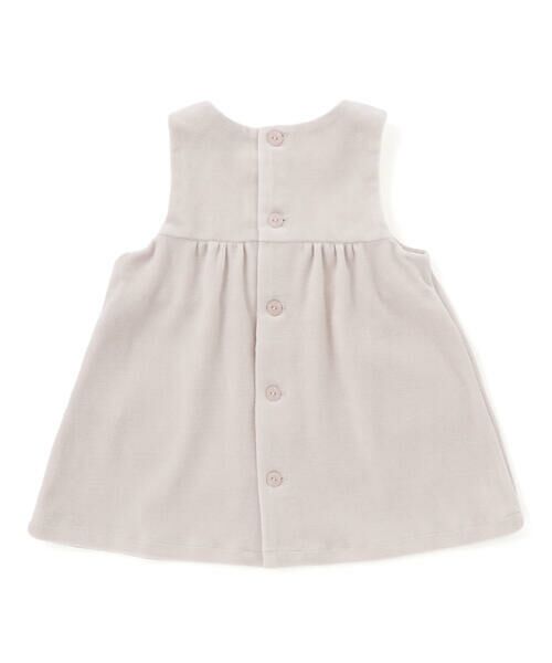 Tartine et Chocolat / タルティーヌ エ ショコラ ベビー・キッズウエア | 【日本製】バラ刺しゅうベロアワンピースブルマ付きベビー(70-90cm) | 詳細3