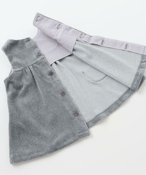 Tartine et Chocolat / タルティーヌ エ ショコラ ベビー・キッズウエア | 【日本製】バラ刺しゅうベロアワンピースブルマ付きベビー(70-90cm) | 詳細13