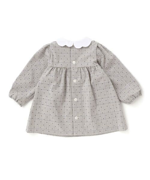 Tartine et Chocolat / タルティーヌ エ ショコラ ベビー・キッズウエア | 【日本製】【お揃い】チェックフロッキードットワンピースブルマ付きベビー(70~90cm) | 詳細4